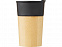 Фарфоровая кружка Pereira с бамбуковой внешней стенкой объемом 320 мл, черный глянцевый с логотипом в Москве заказать по выгодной цене в кибермаркете AvroraStore