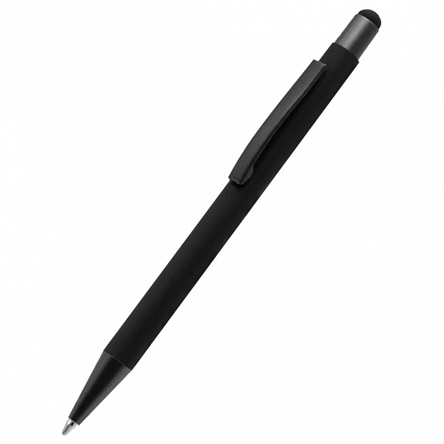 Ручка металлическая Story сотф-тач - Черный AA с логотипом в Москве заказать по выгодной цене в кибермаркете AvroraStore