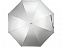 Зонт трость Ривер, механический 23, серебристый/черный с логотипом в Москве заказать по выгодной цене в кибермаркете AvroraStore