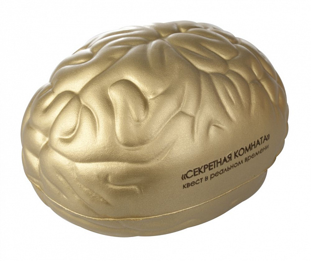 Антистресс «Золотой мозг» с логотипом в Москве заказать по выгодной цене в кибермаркете AvroraStore