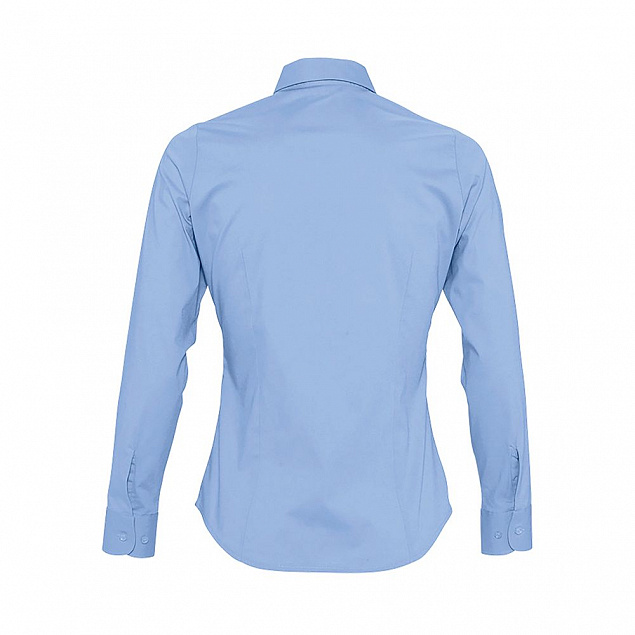 Рубашка женская с длинным рукавом Eden 140 голубая с логотипом в Москве заказать по выгодной цене в кибермаркете AvroraStore