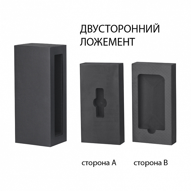 Набор зарядное "Theta" 4000 mAh + флеш-карта "Case" 8Гб  в футляре, черный/золото, soft touch с логотипом в Москве заказать по выгодной цене в кибермаркете AvroraStore