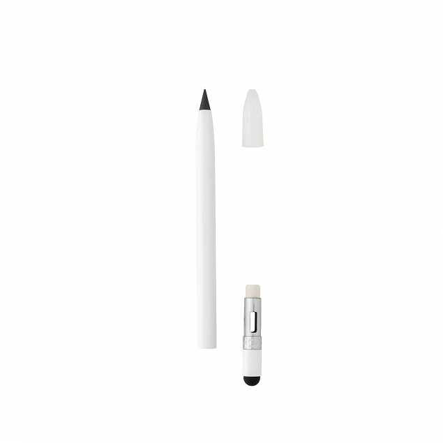 Алюминиевый вечный карандаш с ластиком с логотипом в Москве заказать по выгодной цене в кибермаркете AvroraStore