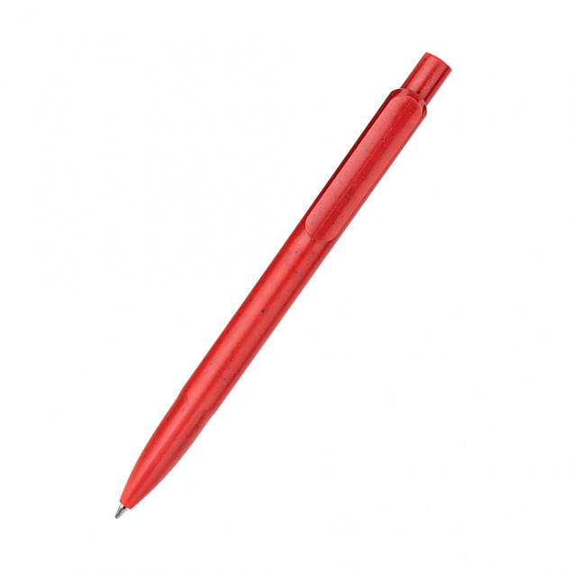 Ручка из биоразлагаемой пшеничной соломы Melanie, красная с логотипом в Москве заказать по выгодной цене в кибермаркете AvroraStore