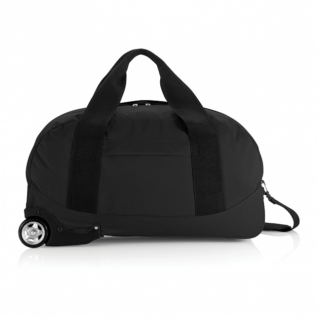 Дорожная сумка на колесах Basic, черный с логотипом в Москве заказать по выгодной цене в кибермаркете AvroraStore