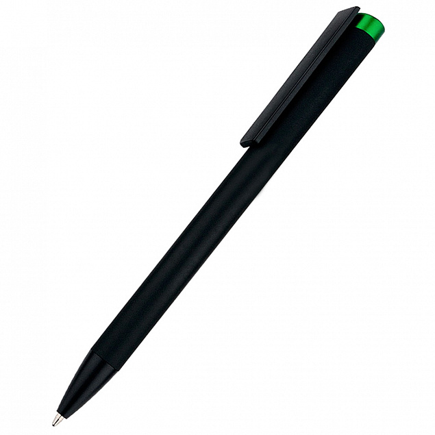 Ручка металлическая Slice Soft, зеленая с логотипом в Москве заказать по выгодной цене в кибермаркете AvroraStore