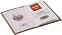 Обложка для паспорта Twill, бежевая с логотипом  заказать по выгодной цене в кибермаркете AvroraStore