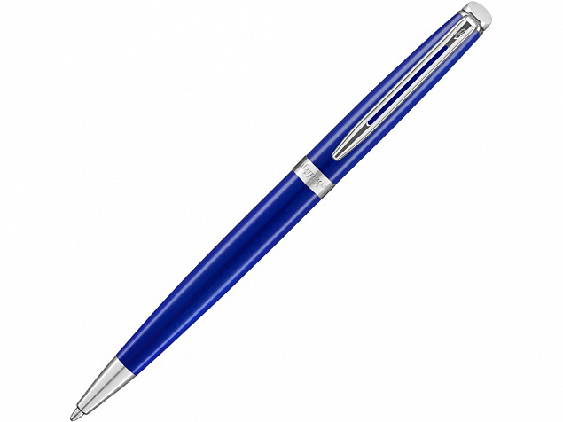Ручка шариковая Waterman Hemisphere Bright Blue CT M, синий/серебристый с логотипом в Москве заказать по выгодной цене в кибермаркете AvroraStore
