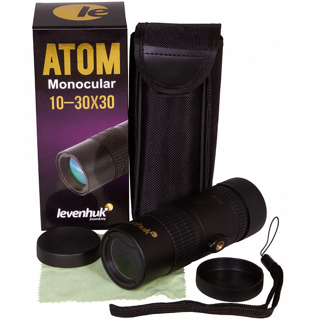 Монокуляр Atom 10-30х, линзы 30 мм с логотипом в Москве заказать по выгодной цене в кибермаркете AvroraStore