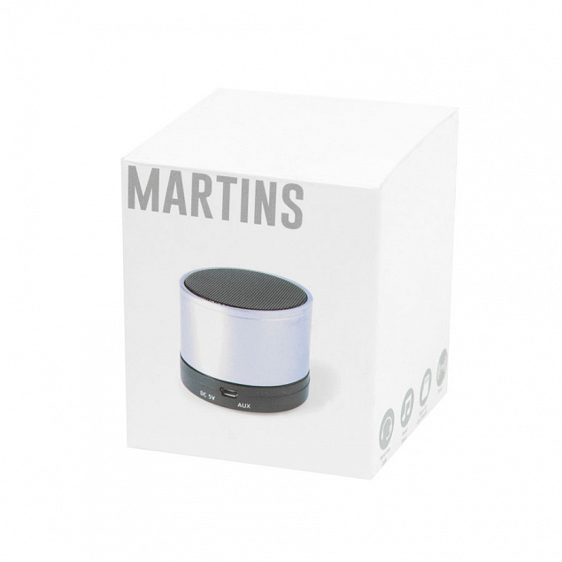 Портативная bluetooth-колонка "Martins" с логотипом в Москве заказать по выгодной цене в кибермаркете AvroraStore