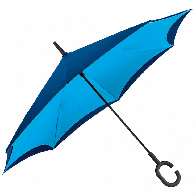 Зонт складной наоборот с логотипом в Москве заказать по выгодной цене в кибермаркете AvroraStore