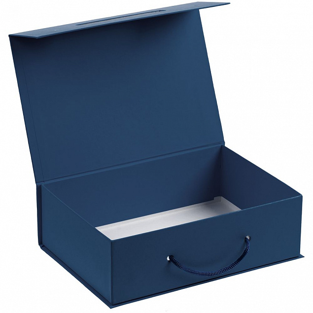 Коробка Matter, синяя с логотипом в Москве заказать по выгодной цене в кибермаркете AvroraStore