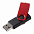 Флешка Twist Color, белая с красным, 16 Гб с логотипом в Москве заказать по выгодной цене в кибермаркете AvroraStore