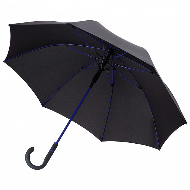 Зонт-трость Color Style, синий с логотипом в Москве заказать по выгодной цене в кибермаркете AvroraStore