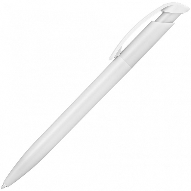 Ручка шариковая Clear Solid, белая с логотипом в Москве заказать по выгодной цене в кибермаркете AvroraStore