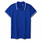 Рубашка поло женская Virma Stripes Lady, ярко-синяя с логотипом в Москве заказать по выгодной цене в кибермаркете AvroraStore