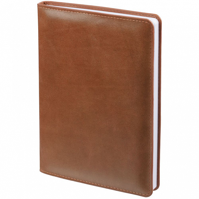 Ежедневник недатированный Termini, коричневый с логотипом  заказать по выгодной цене в кибермаркете AvroraStore