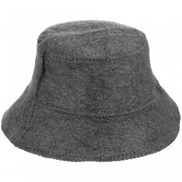 Банная шапка Panam, серая с логотипом в Москве заказать по выгодной цене в кибермаркете AvroraStore