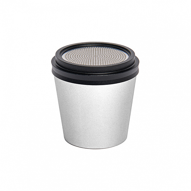 Портативная mini Bluetooth-колонка Sound Burger "Coffee" серебристый с логотипом в Москве заказать по выгодной цене в кибермаркете AvroraStore