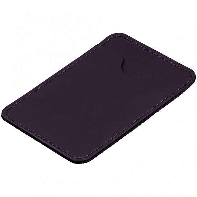Чехол для карты на телефон Alaska, фиолетовый с логотипом в Москве заказать по выгодной цене в кибермаркете AvroraStore