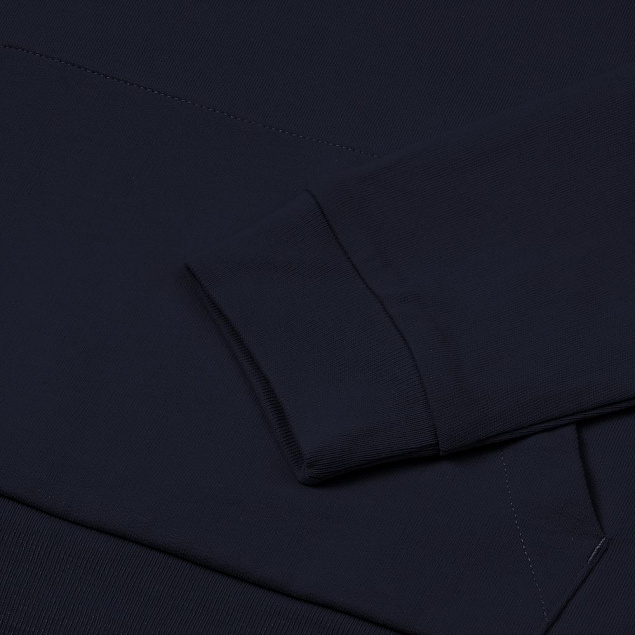 Толстовка на молнии с капюшоном Unit Siverga, темно-синяя с логотипом в Москве заказать по выгодной цене в кибермаркете AvroraStore