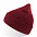 Шапка вязаная  двойная "Wind", с отворотом_красный,100% акрил  с логотипом в Москве заказать по выгодной цене в кибермаркете AvroraStore
