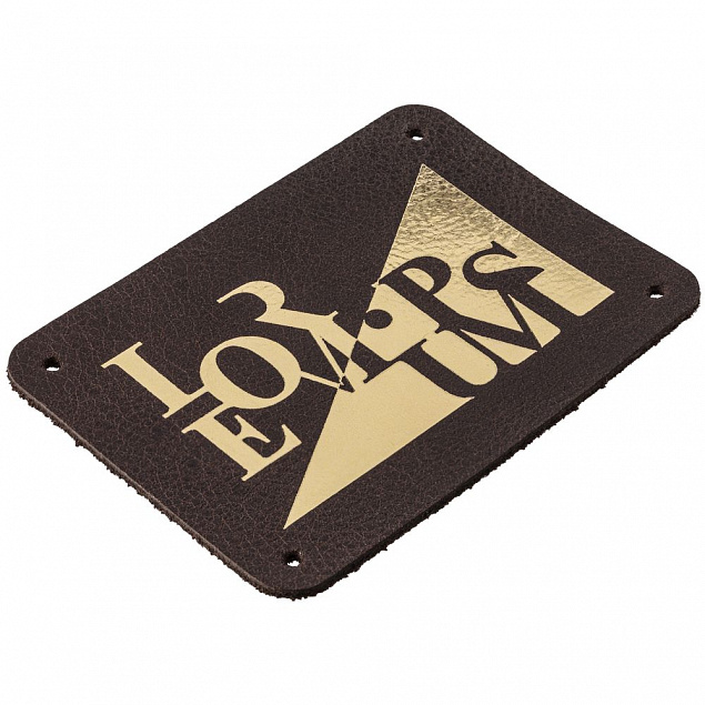 Лейбл кожаный Beta, М, коричневый с логотипом в Москве заказать по выгодной цене в кибермаркете AvroraStore