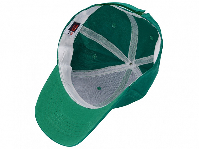 Бейсболка Detroit 6-ти панельная, зеленый с логотипом в Москве заказать по выгодной цене в кибермаркете AvroraStore