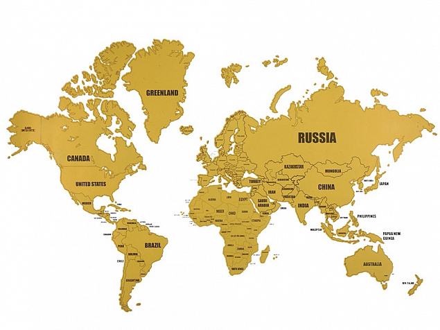 Скретч-карта мира Wanderlust с логотипом в Москве заказать по выгодной цене в кибермаркете AvroraStore