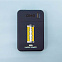Универсальный аккумулятор OMG Flash 5 (5000 мАч) с подсветкой и soft touch, синий, 9,8х6.3х1,3 см с логотипом  заказать по выгодной цене в кибермаркете AvroraStore