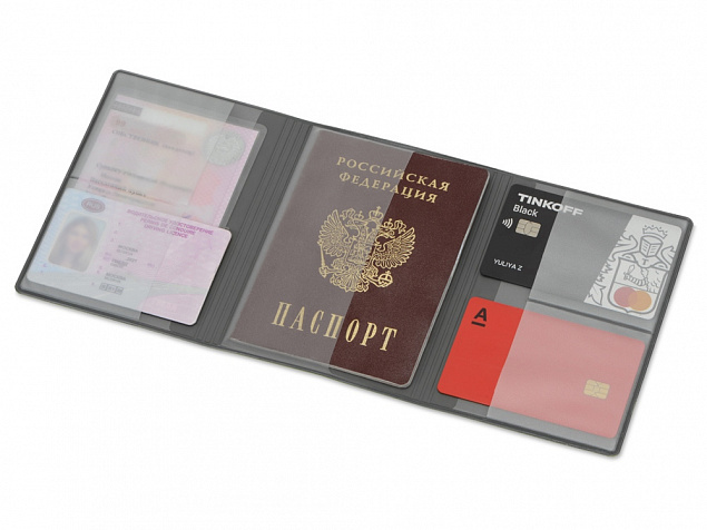 Обложка на магнитах для автодокументов и паспорта «Favor» с логотипом в Москве заказать по выгодной цене в кибермаркете AvroraStore