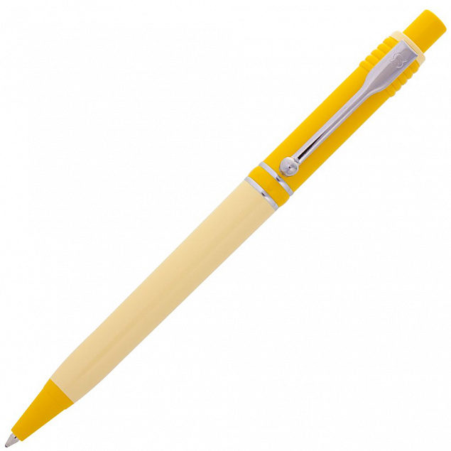 Ручка шариковая Raja Shade, желтая с логотипом в Москве заказать по выгодной цене в кибермаркете AvroraStore