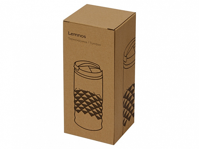 Термокружка Lemnos 350 мл, серый с логотипом в Москве заказать по выгодной цене в кибермаркете AvroraStore