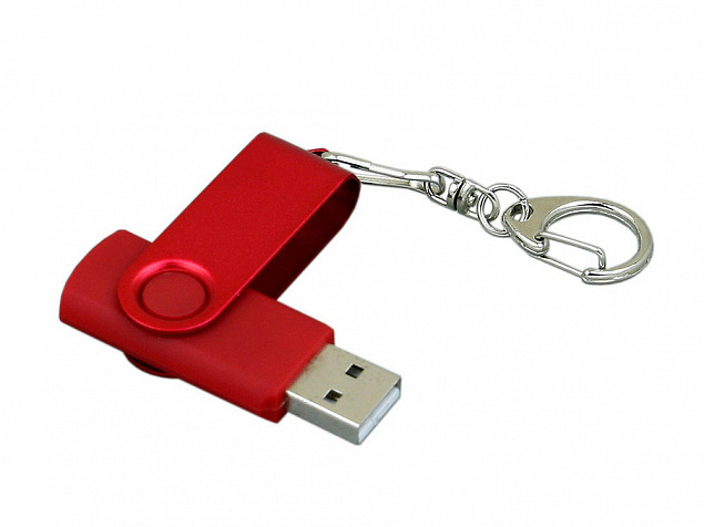 USB 3.0- флешка промо на 128 Гб с поворотным механизмом и однотонным металлическим клипом с логотипом в Москве заказать по выгодной цене в кибермаркете AvroraStore