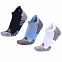 Набор из 3 пар спортивных женских носков Monterno Sport, синий, голубой и белый с логотипом  заказать по выгодной цене в кибермаркете AvroraStore