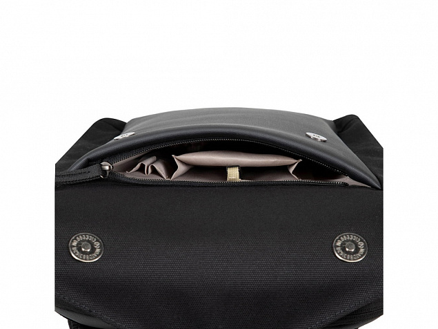8521 black Городской рюкзак для ноутбука до 13.3 с логотипом в Москве заказать по выгодной цене в кибермаркете AvroraStore