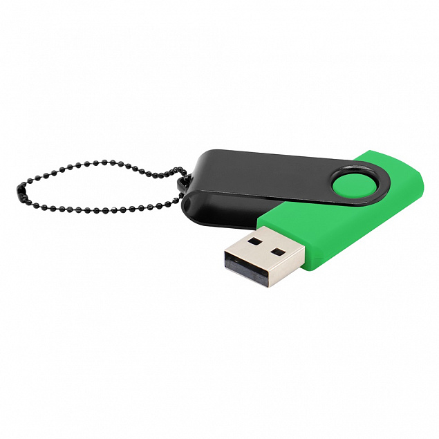 Флешка Designer To Go 2.0 USB 16Gb, зеленый/черный с логотипом в Москве заказать по выгодной цене в кибермаркете AvroraStore