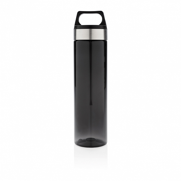 Стильная бутылка для воды Tritan, черная с логотипом в Москве заказать по выгодной цене в кибермаркете AvroraStore