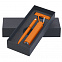 Набор ручка + флеш-карта 8Гб + зарядное устройство 2800 mAh в футляре, оранжевый, soft touch с логотипом в Москве заказать по выгодной цене в кибермаркете AvroraStore