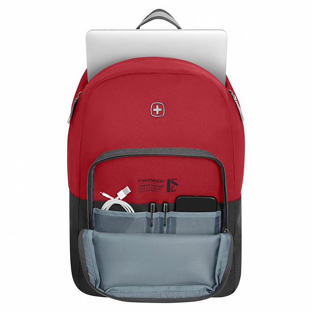 Рюкзак Next Crango, черный с красным с логотипом в Москве заказать по выгодной цене в кибермаркете AvroraStore
