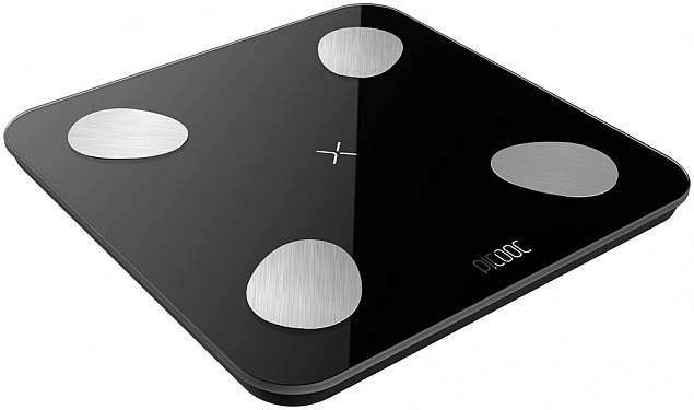 Умные диагностические весы Picooc Mini Lite Black (6924917717469), черный с логотипом в Москве заказать по выгодной цене в кибермаркете AvroraStore