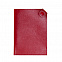 Чехол для паспорта PURE 140*90 мм., застежка на кнопке, натуральная кожа (фактурная), красный с логотипом в Москве заказать по выгодной цене в кибермаркете AvroraStore