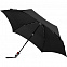 Зонт складной TS220 с безопасным механизмом, черный с логотипом в Москве заказать по выгодной цене в кибермаркете AvroraStore