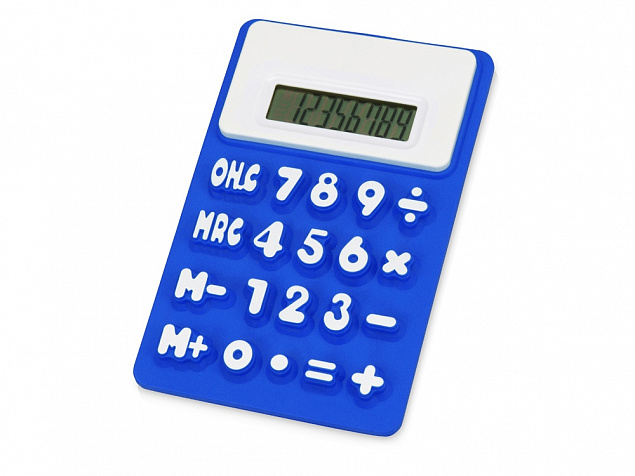 Калькулятор Splitz, ярко-синий с логотипом в Москве заказать по выгодной цене в кибермаркете AvroraStore