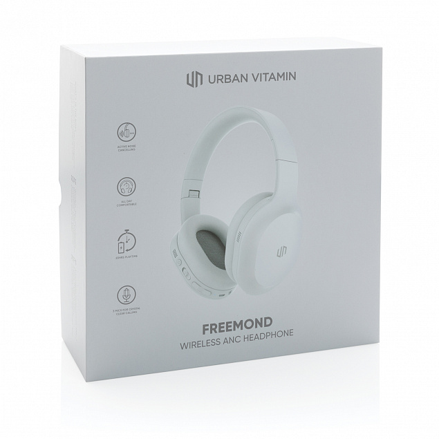 Беспроводные наушники Urban Vitamin Freemond с активным шумоподавлением ANC с логотипом в Москве заказать по выгодной цене в кибермаркете AvroraStore