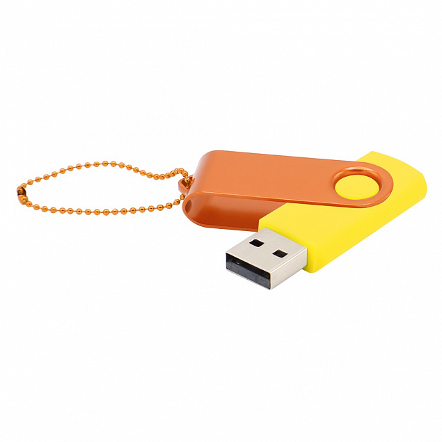 Флешка Designer To Go 2.0 USB 16Gb, желтый/оранжевый с логотипом в Москве заказать по выгодной цене в кибермаркете AvroraStore