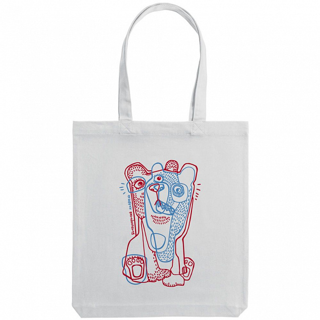 Холщовая сумка «Биполярный медведь», молочно-белая с логотипом в Москве заказать по выгодной цене в кибермаркете AvroraStore