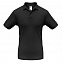 Рубашка поло Safran черная с логотипом в Москве заказать по выгодной цене в кибермаркете AvroraStore