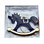 Ёлочная игрушка Лошадка (синий) с логотипом в Москве заказать по выгодной цене в кибермаркете AvroraStore