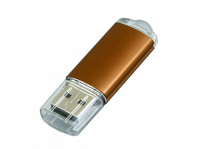 USB 3.0- флешка на 128 Гб с прозрачным колпачком с логотипом в Москве заказать по выгодной цене в кибермаркете AvroraStore